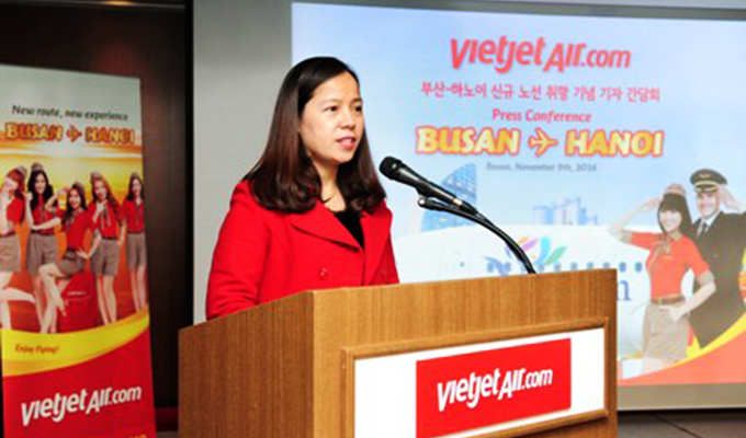 Vietjet mở đường bay Hà Nội – Busan