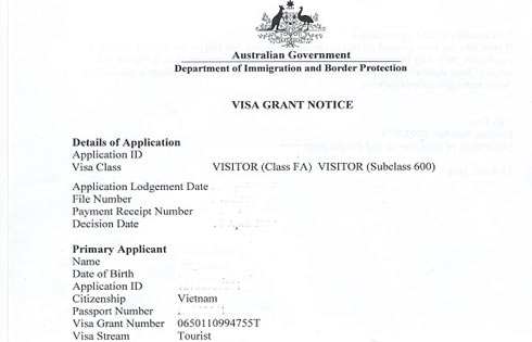 Tư vấn hồ sơ xin visa Úc